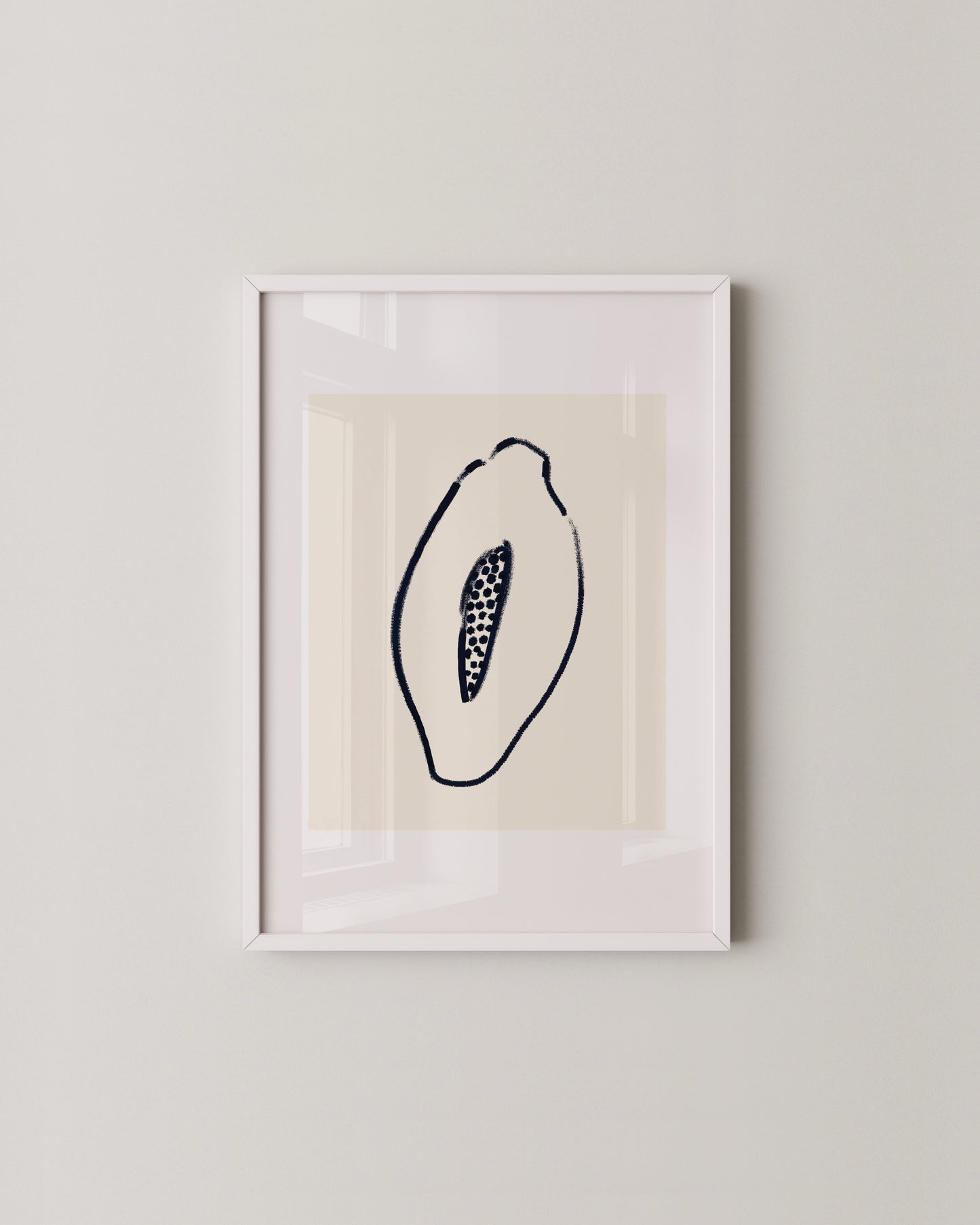 Papaya Doodle Print- Wall Art -Paperhus- Printable wall art - Instant downloads - DIY home decor -Paperhus