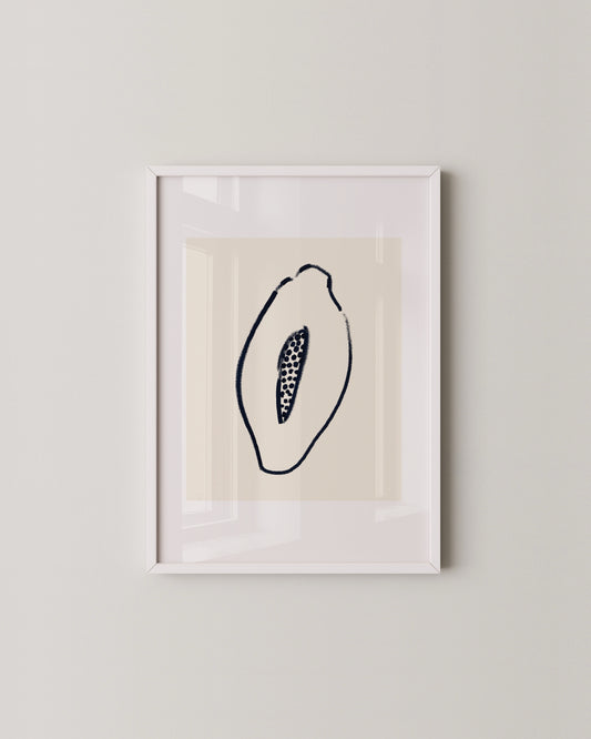 Papaya Doodle Print- Wall Art -Paperhus- Printable wall art - Instant downloads - DIY home decor -Paperhus