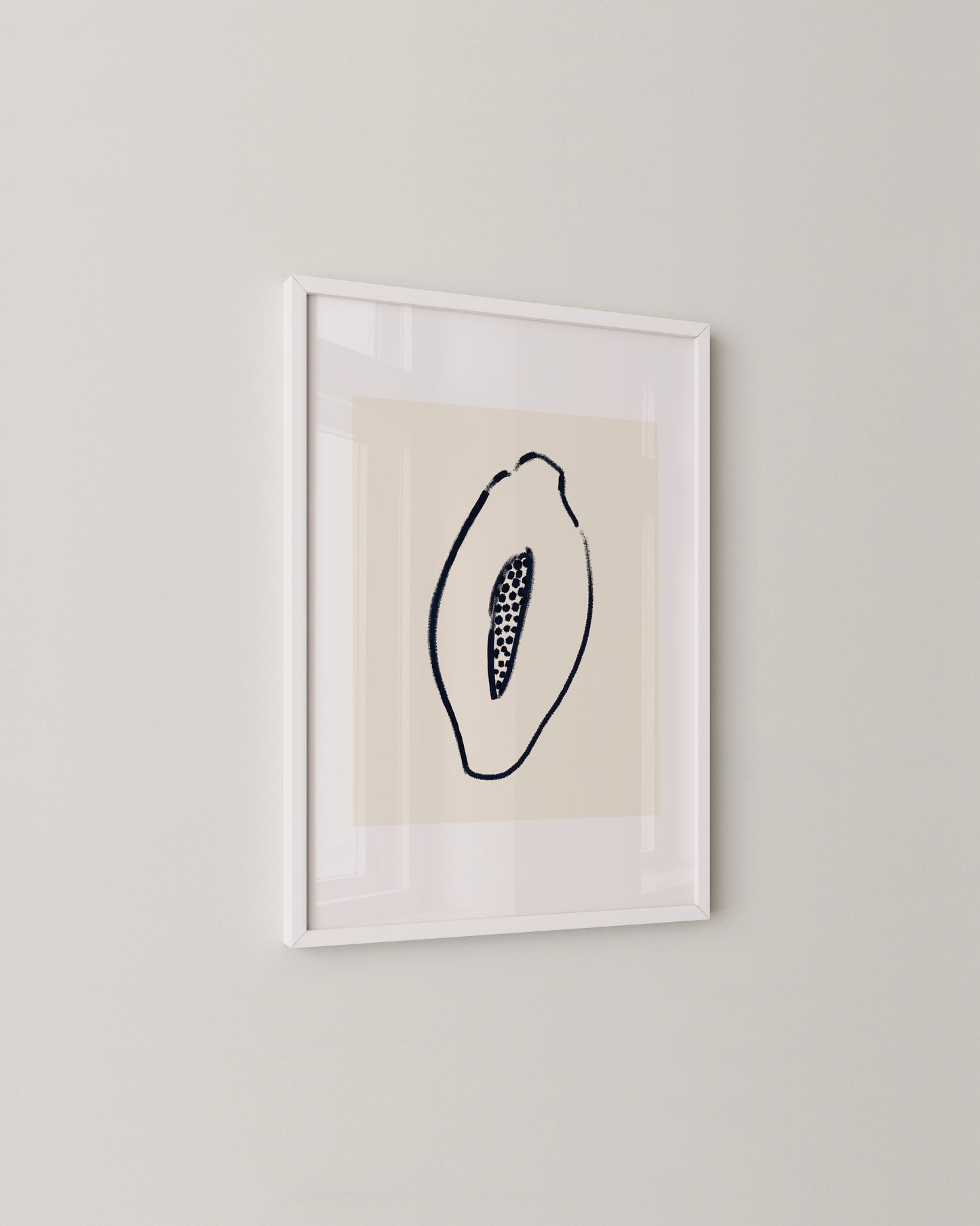 Papaya Doodle Print- Wall Art -Paperhus- Printable wall art - Instant downloads - DIY home decor -Paperhus