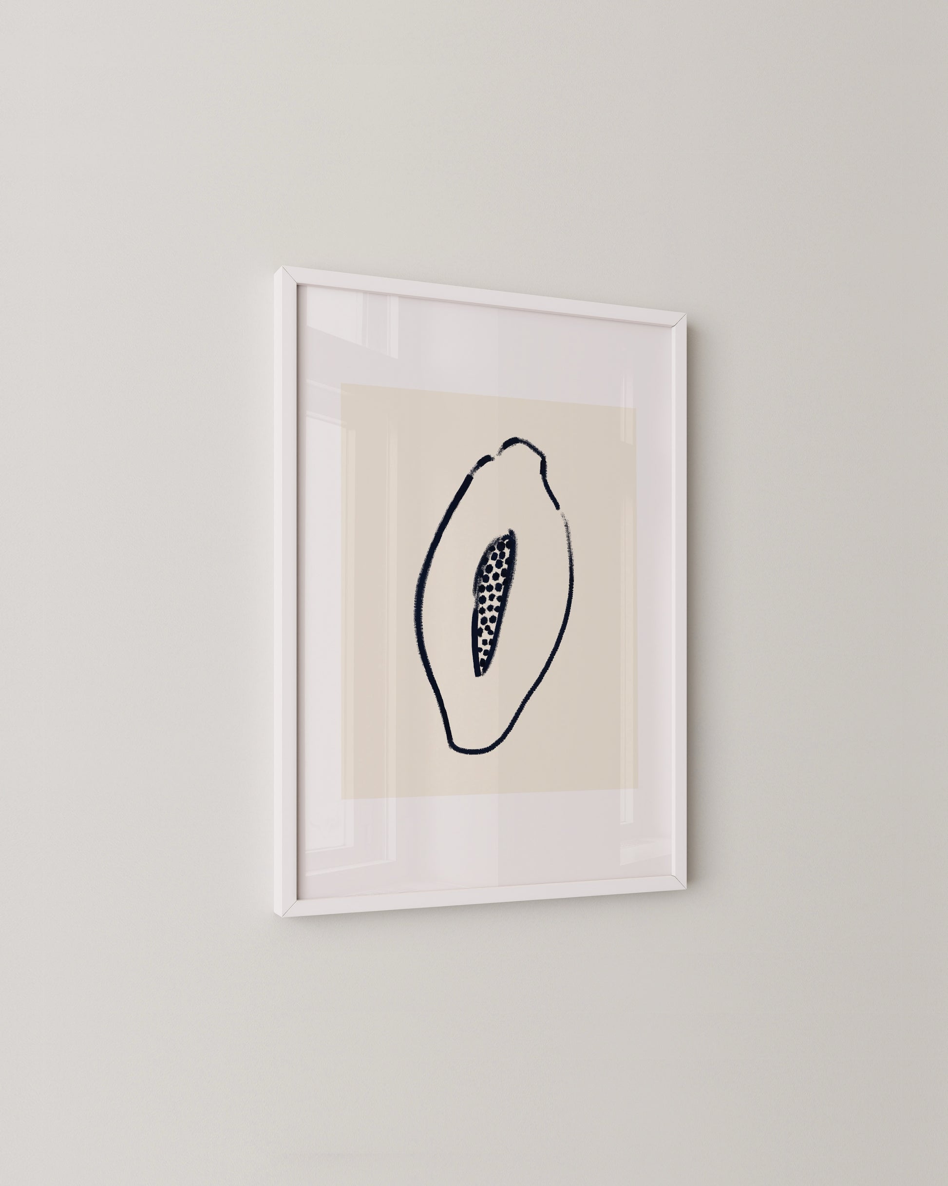 Papaya Doodle Print- Wall Art -Paperhus- Printable wall art - Instant downloads - DIY home decor -Paperhus