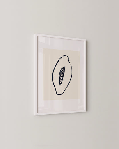 Papaya Doodle Print- Wall Art -Paperhus- Printable wall art - Instant downloads - DIY home decor -Paperhus