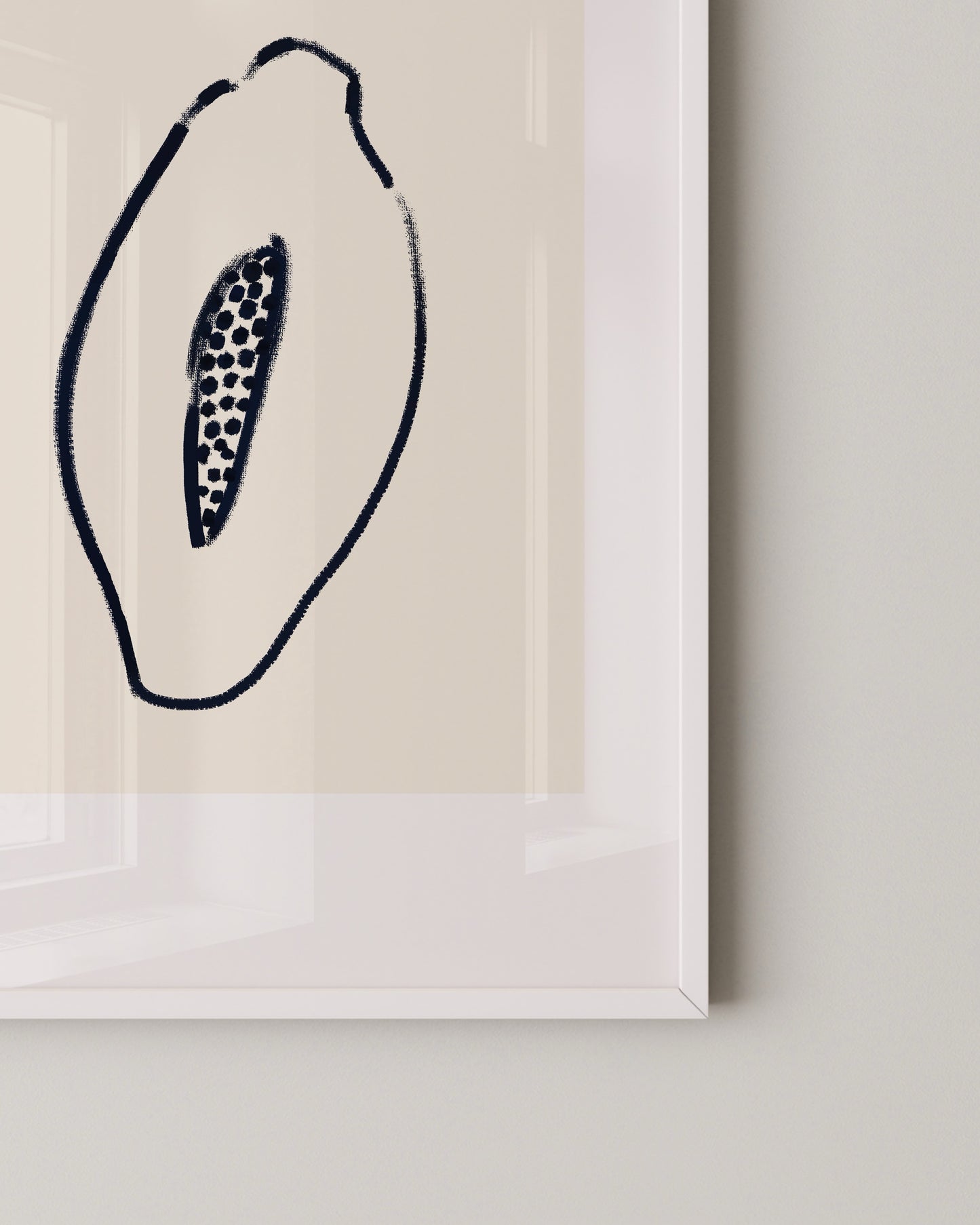 Papaya Doodle Print- Wall Art -Paperhus- Printable wall art - Instant downloads - DIY home decor -Paperhus