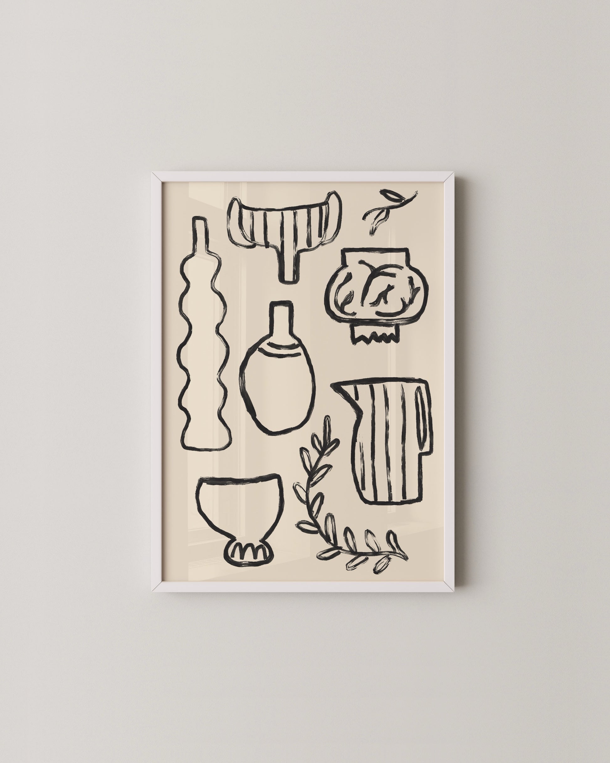 Ceramic Doodle Print- Wall Art -Paperhus- Printable wall art - Instant downloads - DIY home decor -Paperhus