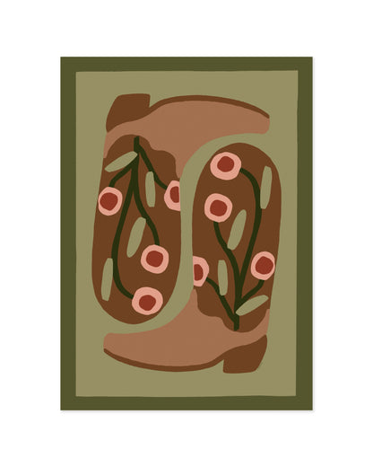 Western Boots Printable Wall Art | Digital Download printable wall art by Paperhus
