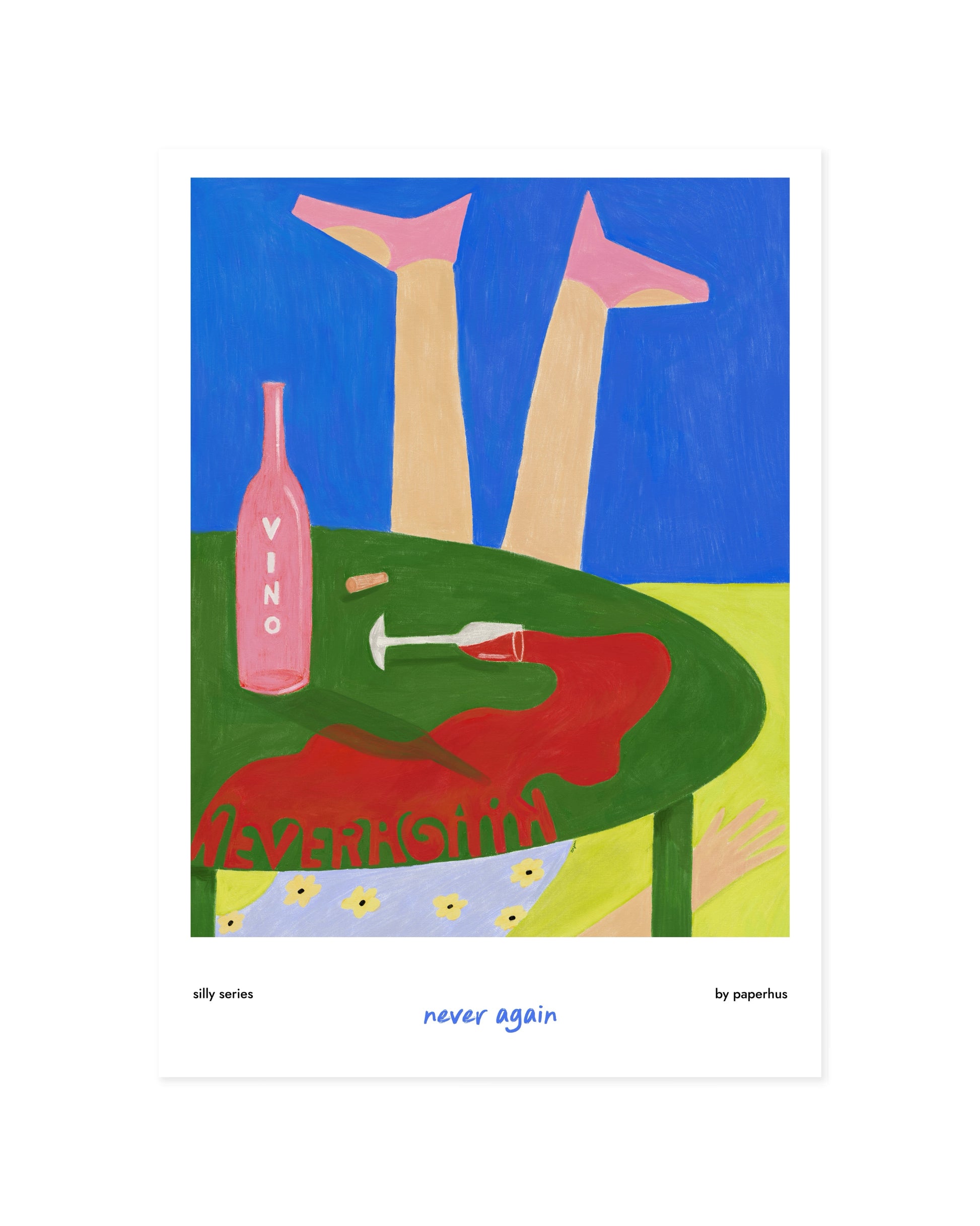 Never Again Print original printable wall art by Paperhus