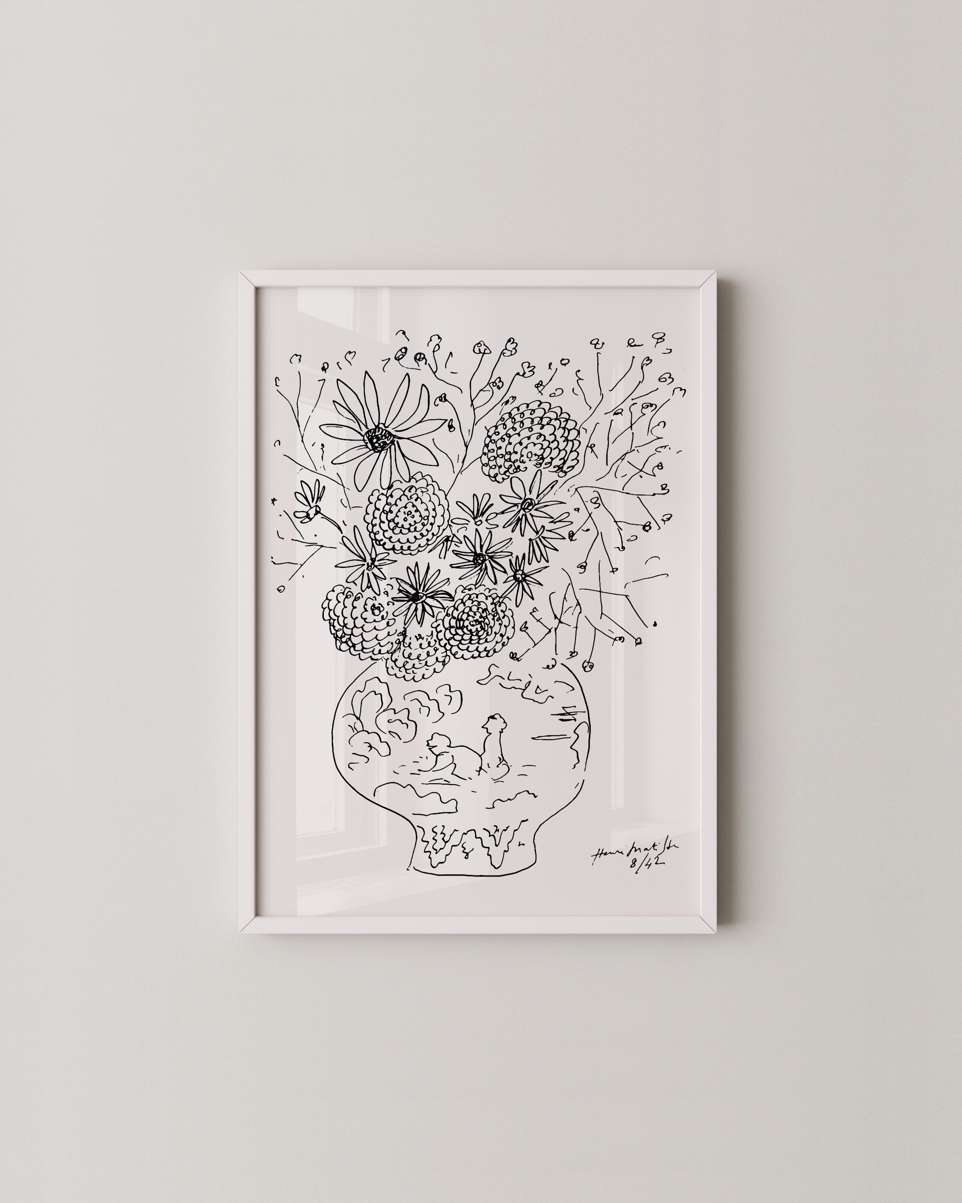 Vase Flowers Print- Wall Art -Paperhus- Printable wall art - Instant downloads - DIY home decor -Paperhus