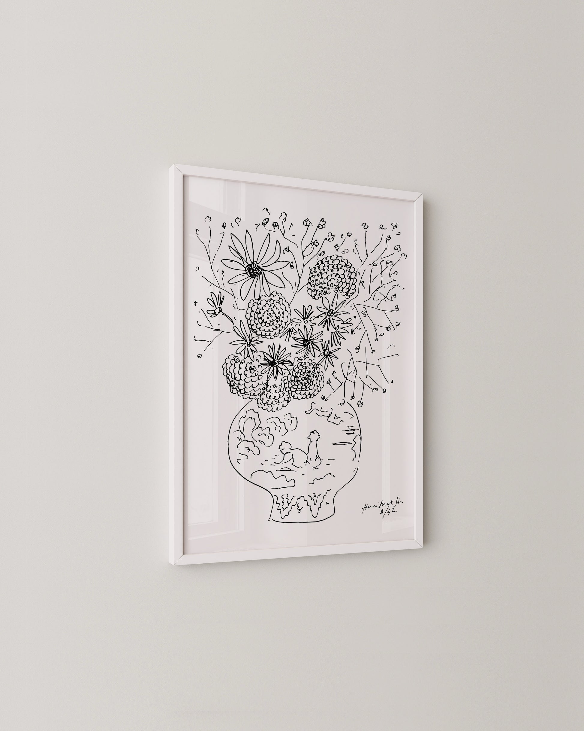 Vase Flowers Print- Wall Art -Paperhus- Printable wall art - Instant downloads - DIY home decor -Paperhus