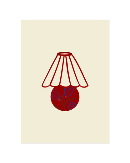 Lamp illustration Printable Wall Art | Digital Download printable wall art by Paperhus