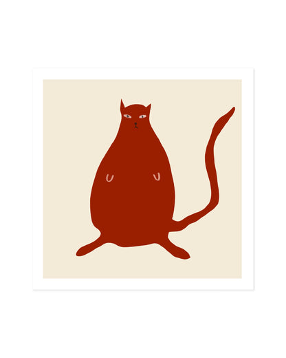 Cat Illustration Printable Wall Art | Digital Download printable wall art by Paperhus