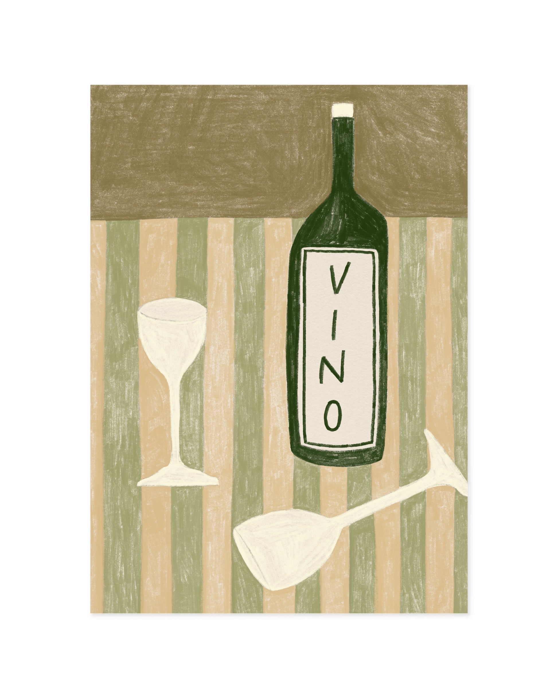 Wine Illustration printable wall art by Paperhus