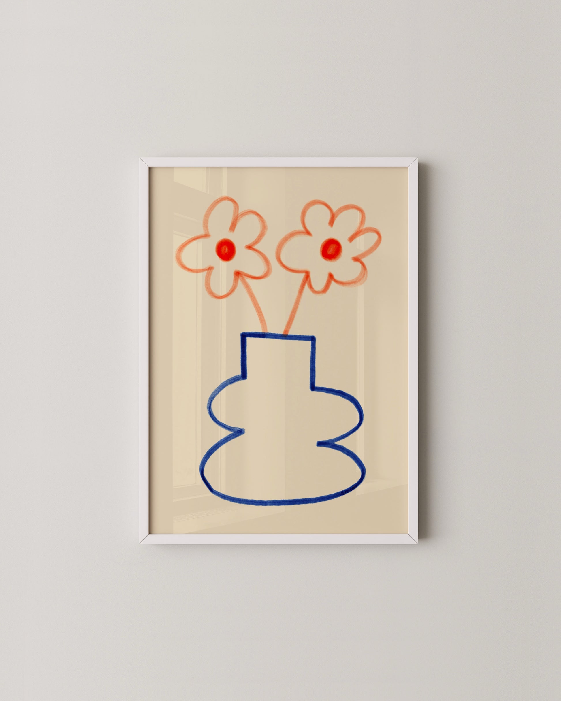 Playful Flower Print- Wall Art -Paperhus- Printable wall art - Instant downloads - DIY home decor -Paperhus