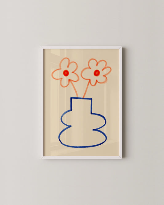 Playful Flower Print- Wall Art -Paperhus- Printable wall art - Instant downloads - DIY home decor -Paperhus