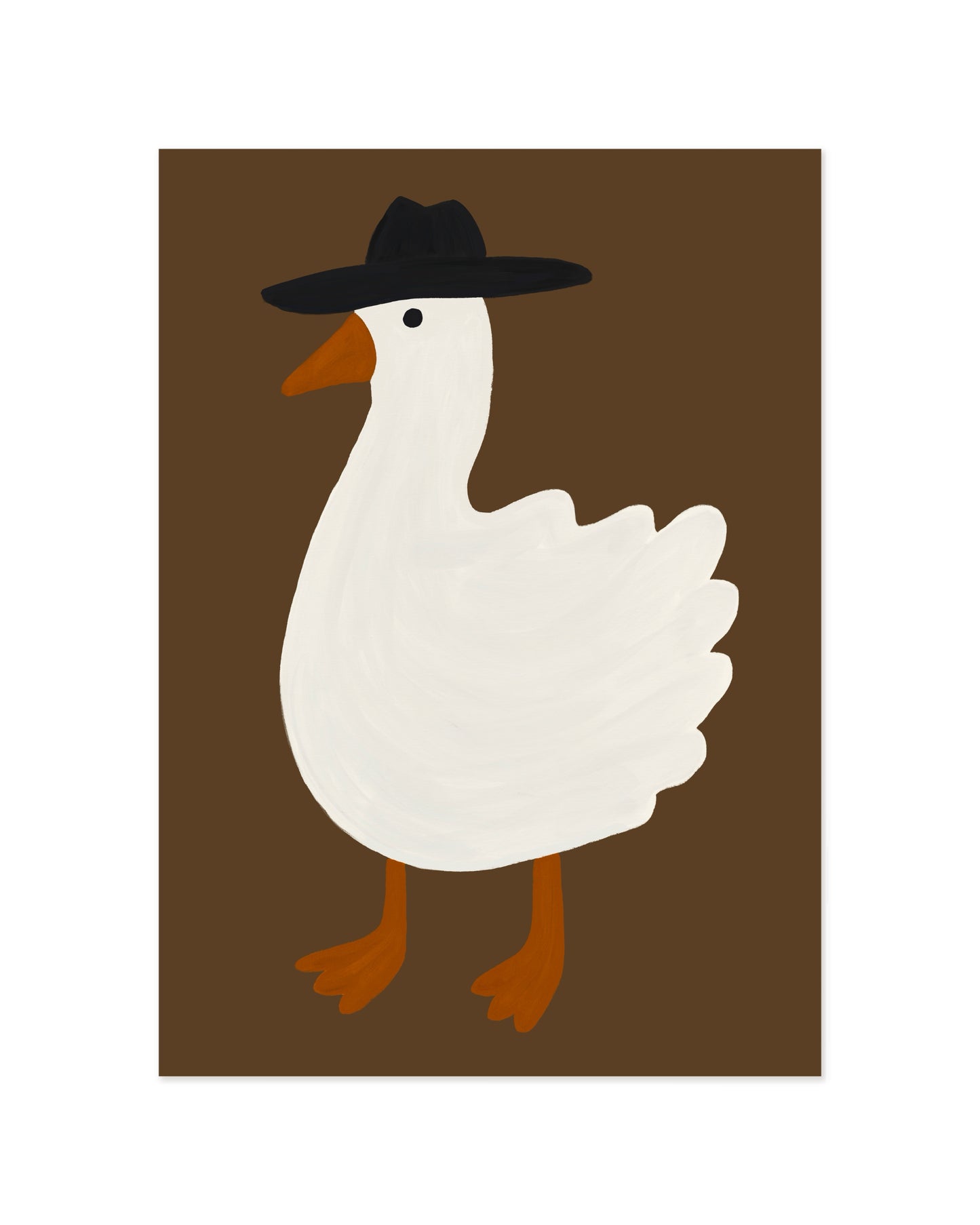 Goose In A Hat printable wall art by Paperhus