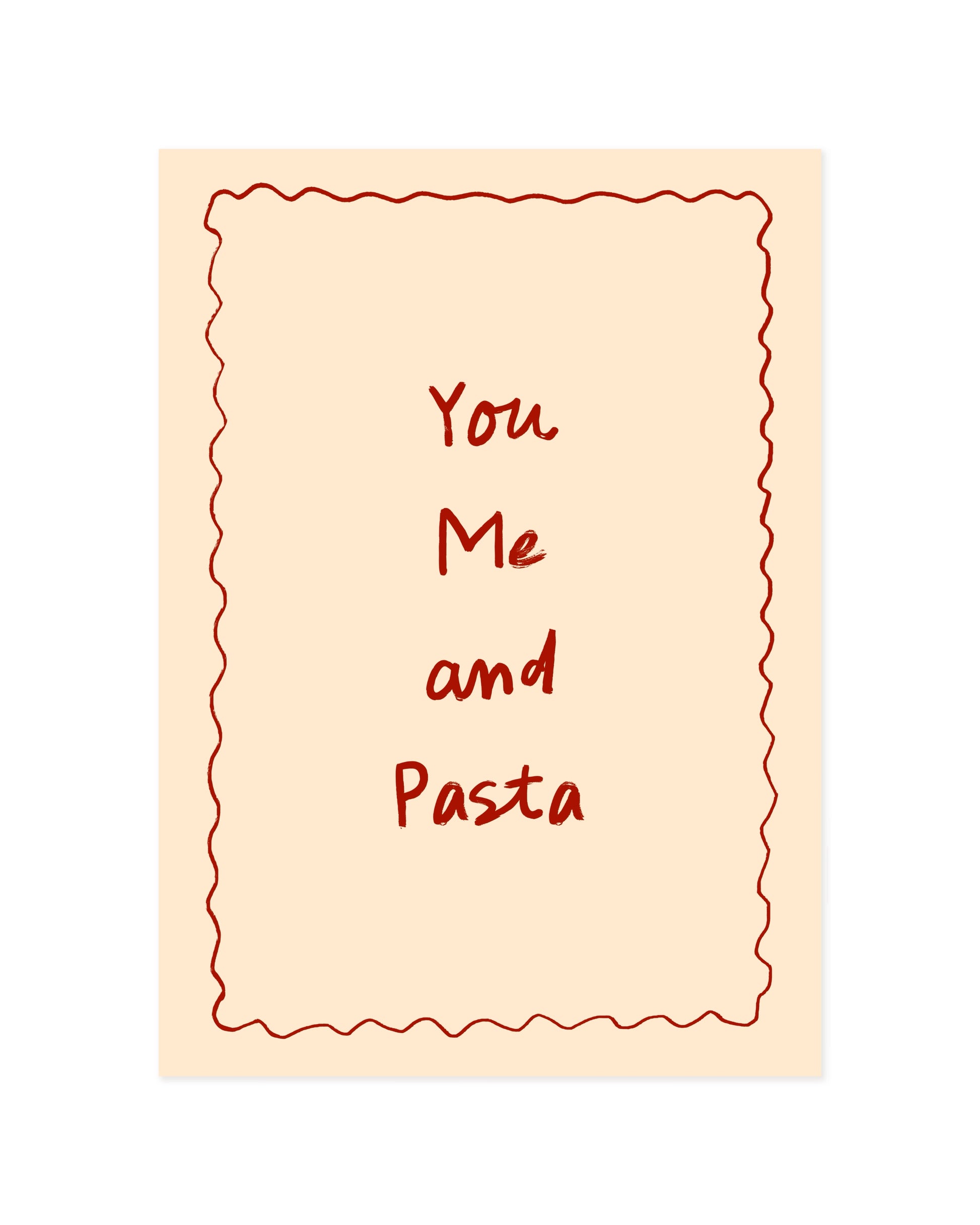 You Me Pasta printable wall art by Paperhus