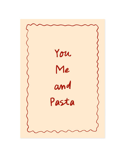 You Me Pasta printable wall art by Paperhus