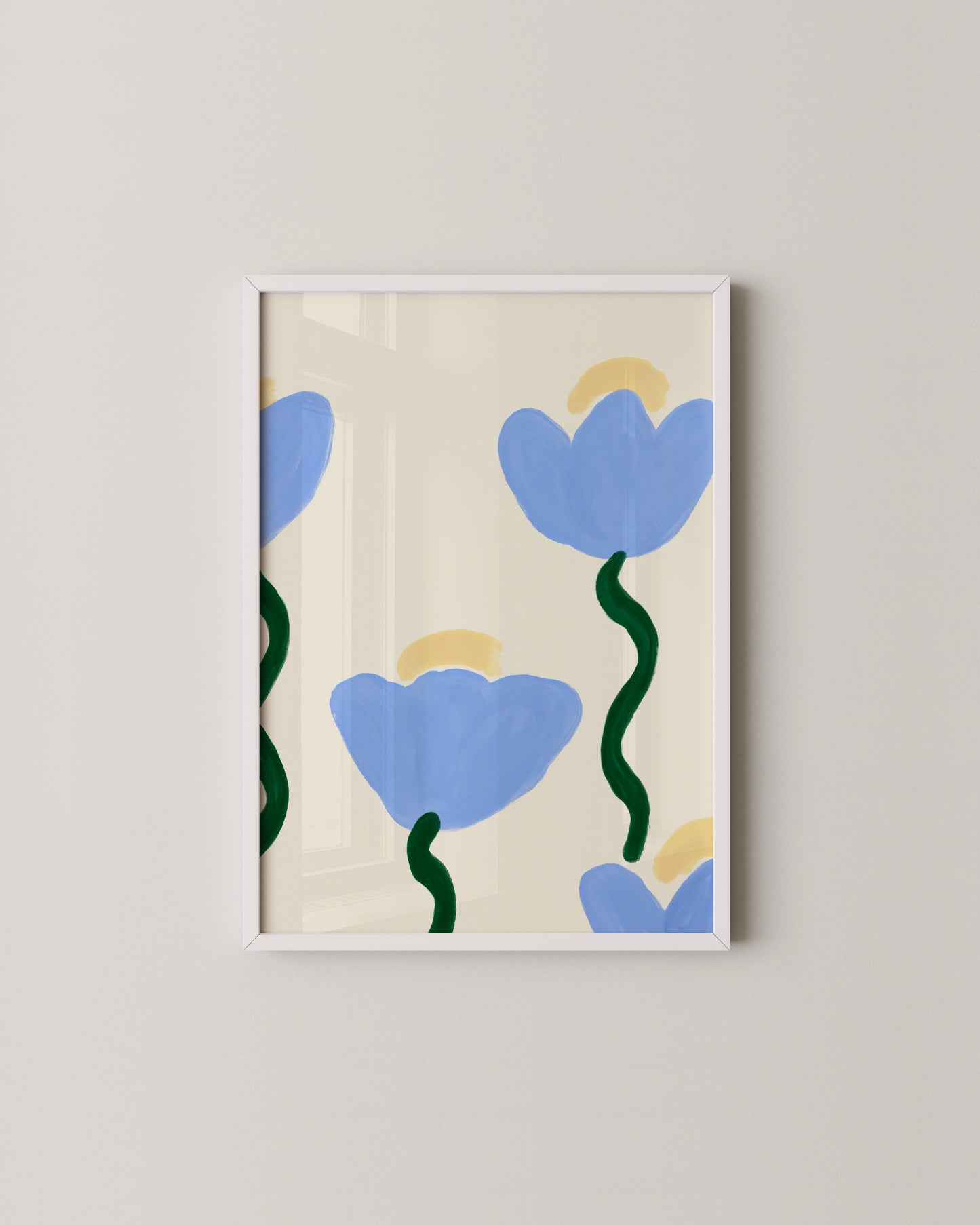Blue Blooms Print- Wall Art -Paperhus- Printable wall art - Instant downloads - DIY home decor -Paperhus