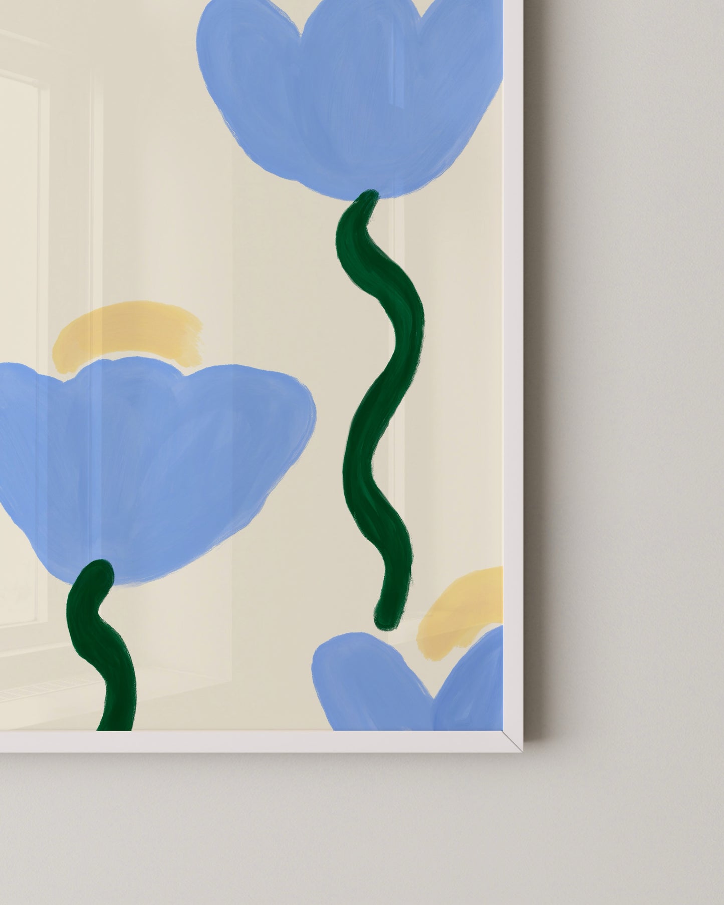 Blue Blooms Print- Wall Art -Paperhus- Printable wall art - Instant downloads - DIY home decor -Paperhus