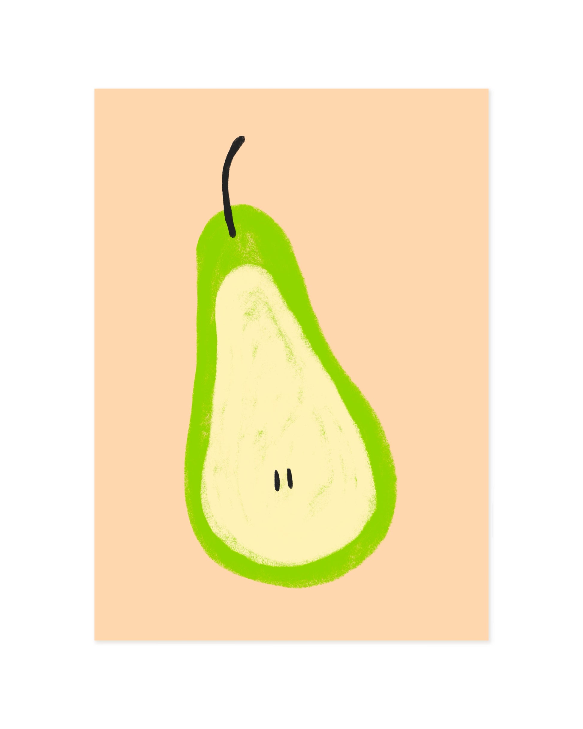 Pear Illustration Printable Wall Art | Digital Download printable wall art by Paperhus