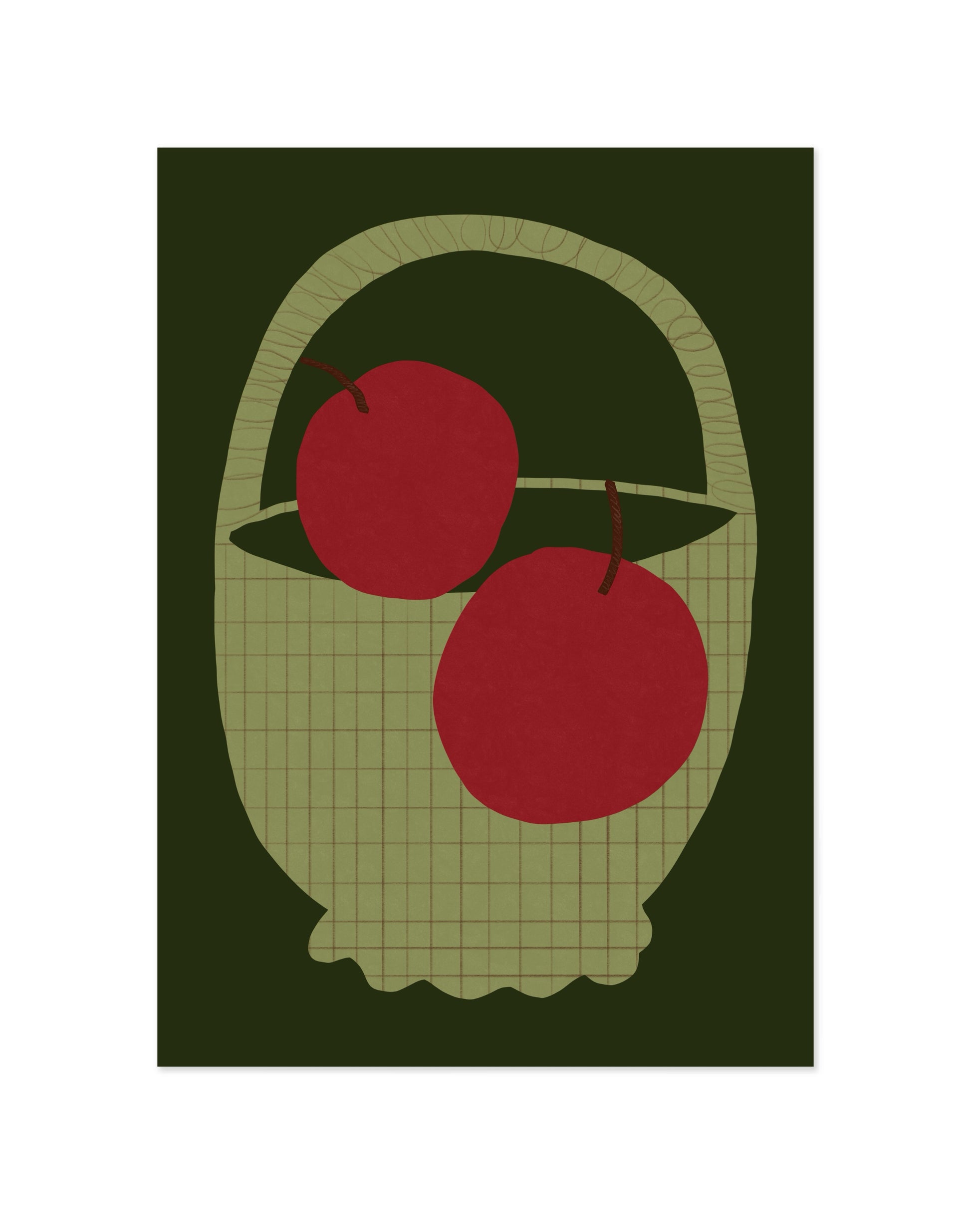 Apple Illustration Printable Wall Art | Digital Download printable wall art by Paperhus