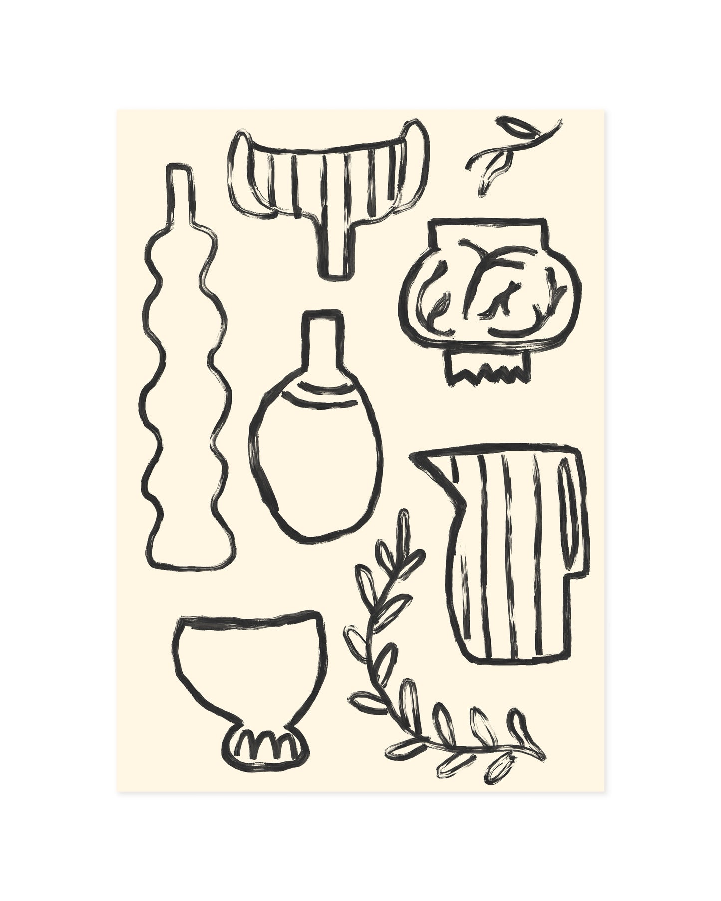 Ceramic Doodle Printable Wall Art | Digital Download printable wall art by Paperhus