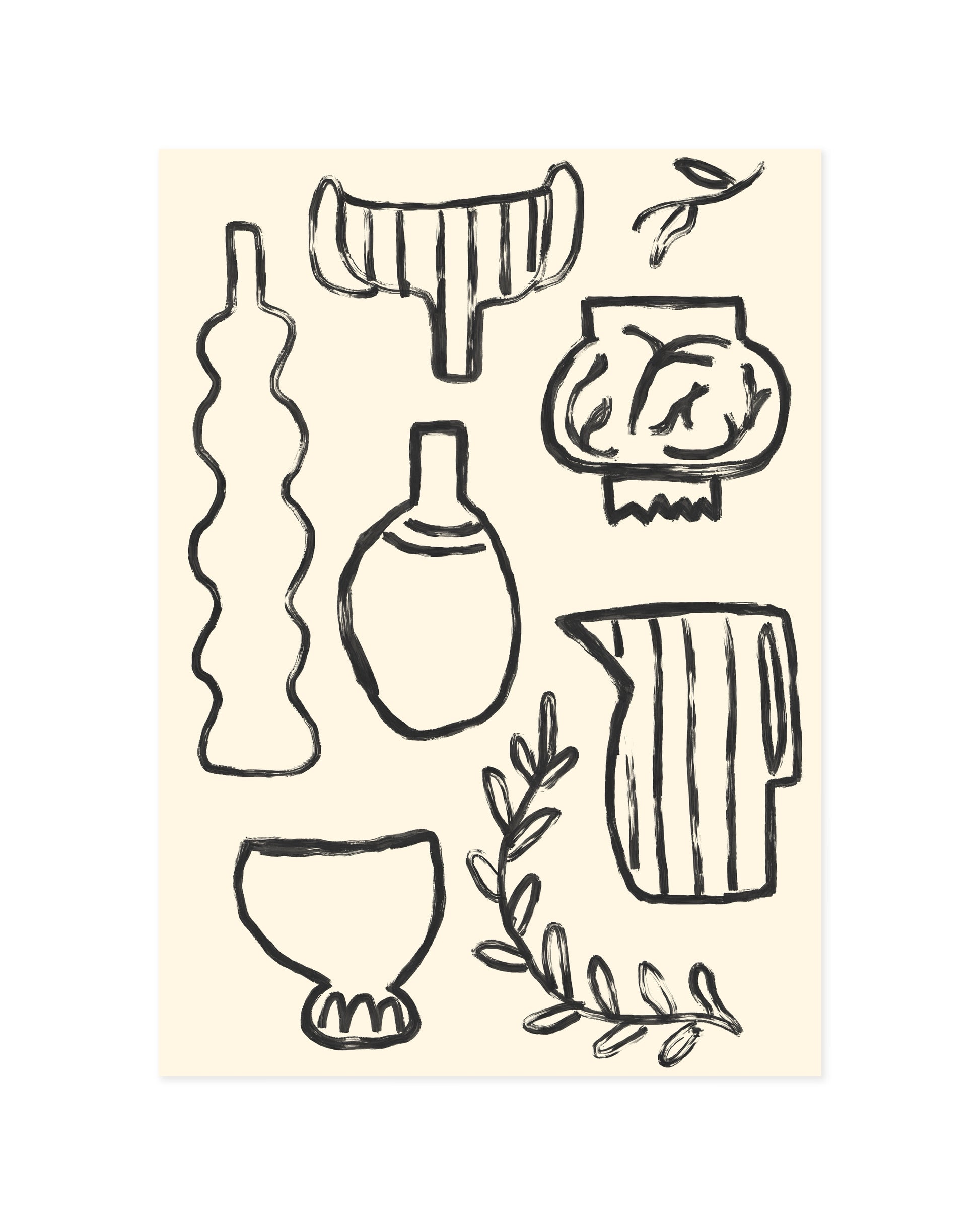 Ceramic Doodle Printable Wall Art | Digital Download printable wall art by Paperhus