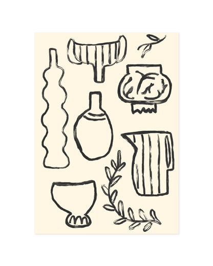 Ceramic Doodle Printable Wall Art | Digital Download printable wall art by Paperhus