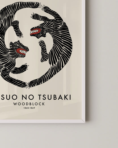 Yatsuo No Tsubaki Print- Wall Art -Paperhus- Printable wall art - Instant downloads - DIY home decor -Paperhus