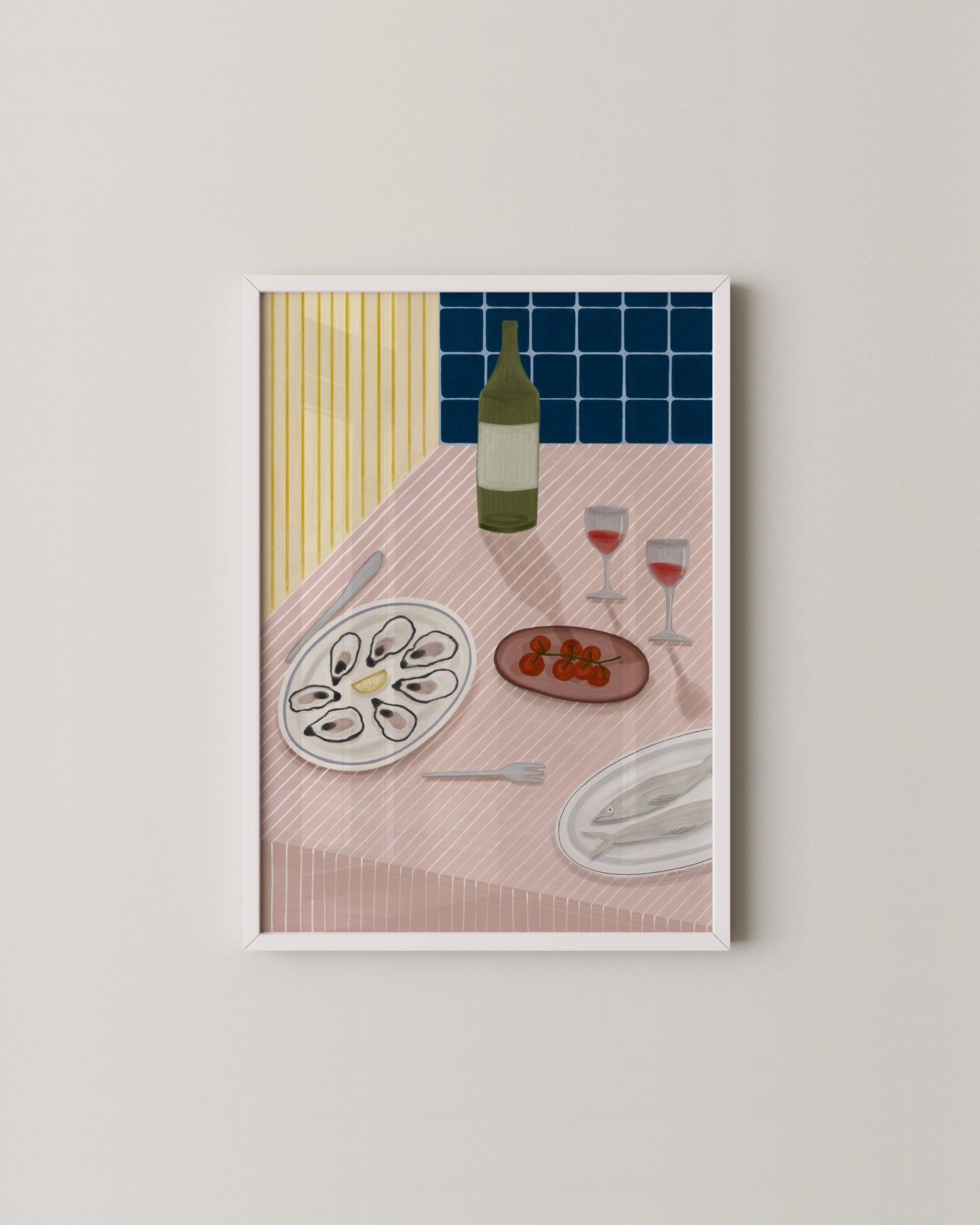 Wine & Oysters Print- Wall Art -Paperhus- Printable wall art - Instant downloads - DIY home decor -Paperhus