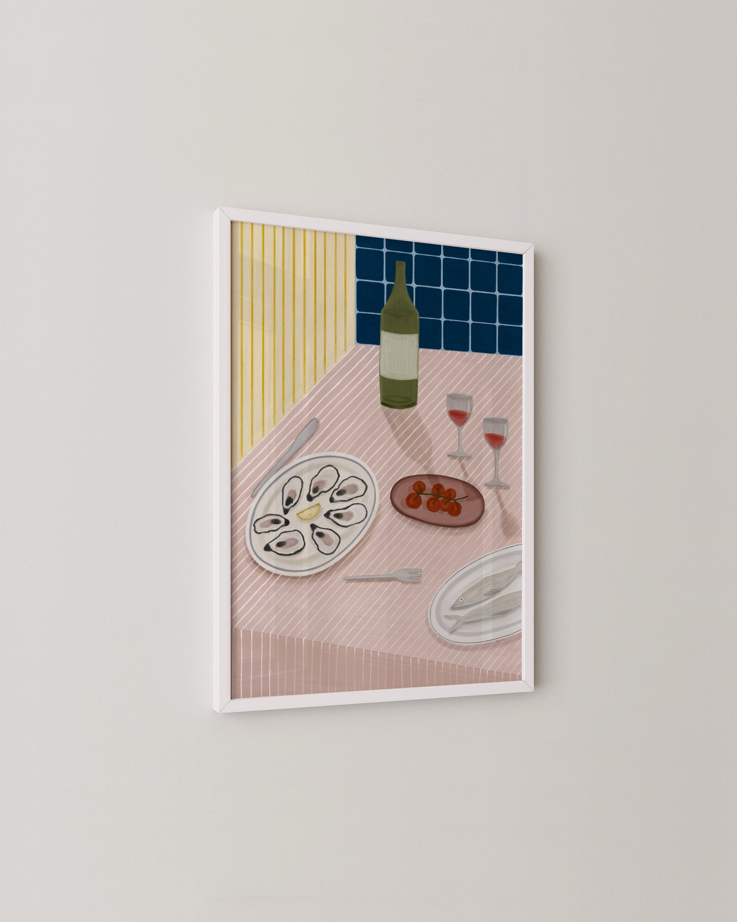 Wine & Oysters Print- Wall Art -Paperhus- Printable wall art - Instant downloads - DIY home decor -Paperhus
