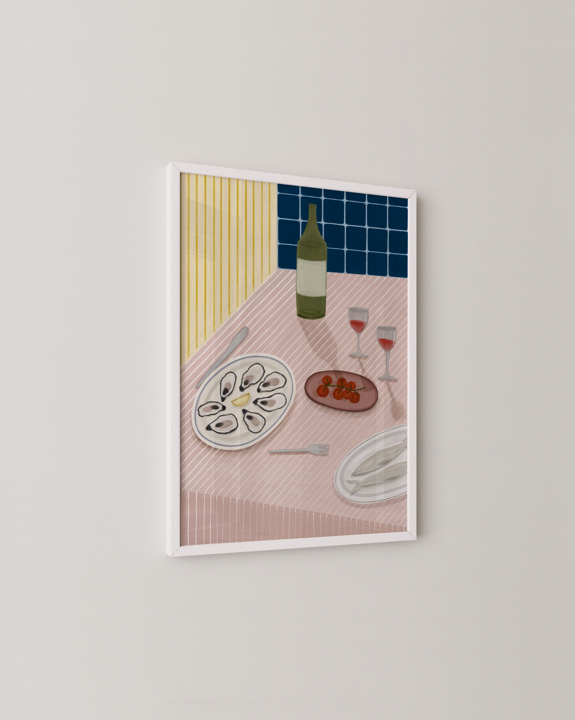 Wine & Oysters Print- Wall Art -Paperhus- Printable wall art - Instant downloads - DIY home decor -Paperhus