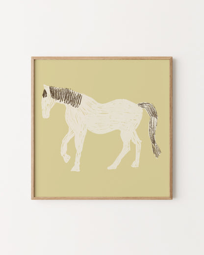 Square Horse Printable Wall Art