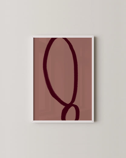 Bold Burgundy Print- Wall Art -Paperhus- Printable wall art - Instant downloads - DIY home decor -Paperhus