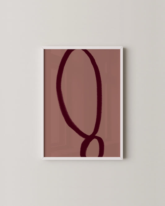 Bold Burgundy Print- Wall Art -Paperhus- Printable wall art - Instant downloads - DIY home decor -Paperhus