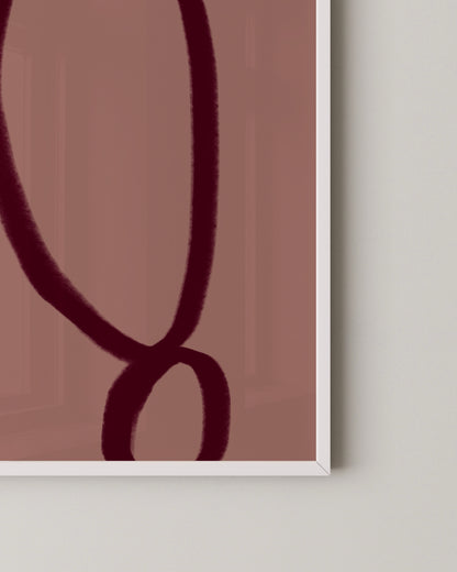 Bold Burgundy Print- Wall Art -Paperhus- Printable wall art - Instant downloads - DIY home decor -Paperhus