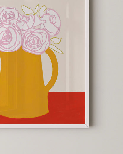 Pink Blooms Print- Wall Art -Paperhus- Printable wall art - Instant downloads - DIY home decor -Paperhus