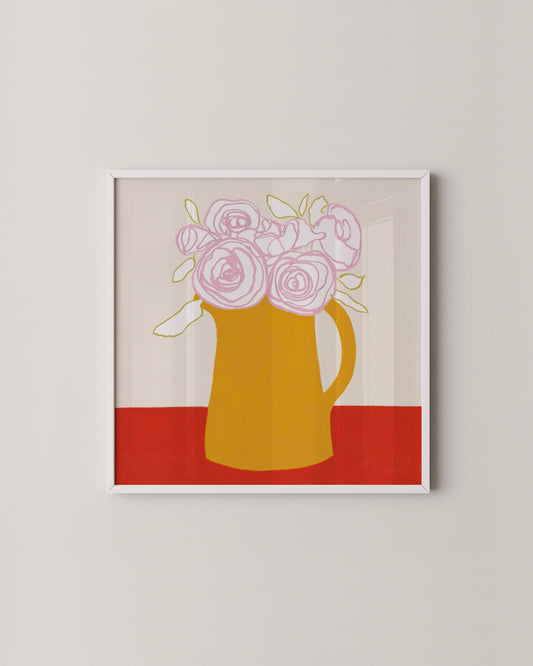 Pink Blooms Print- Wall Art -Paperhus- Printable wall art - Instant downloads - DIY home decor -Paperhus