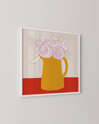 Pink Blooms Print- Wall Art -Paperhus- Printable wall art - Instant downloads - DIY home decor -Paperhus