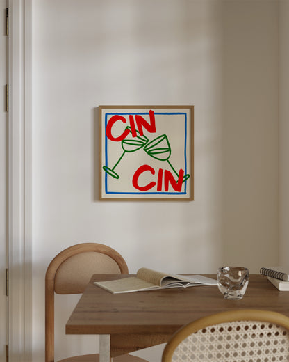 Cin Cin Print- Wall Art -Paperhus- Printable wall art - Instant downloads - DIY home decor -Paperhus