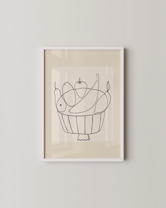 Fruit Bowl Print- Wall Art -Paperhus- Printable wall art - Instant downloads - DIY home decor -Paperhus