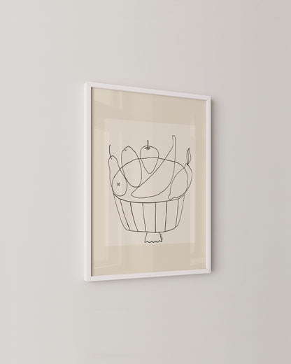 Fruit Bowl Print- Wall Art -Paperhus- Printable wall art - Instant downloads - DIY home decor -Paperhus