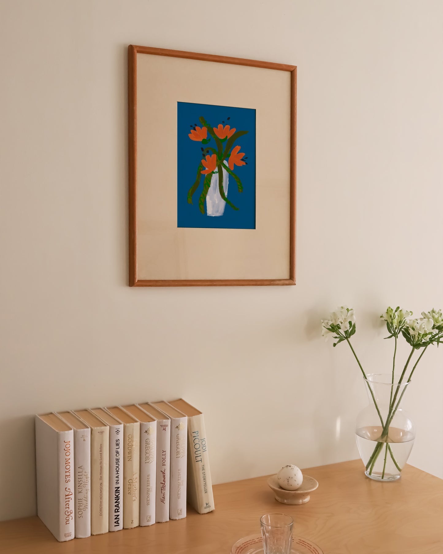 Blue Floral Vase