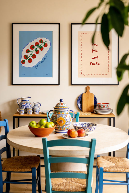 Mediterranean Kitchen Printable Wall Art Set Of 2