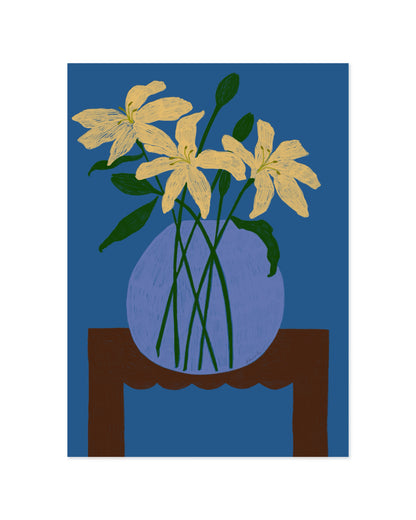 The Dining Room. Lillies In A Bowl-printable wall art by Paperhus