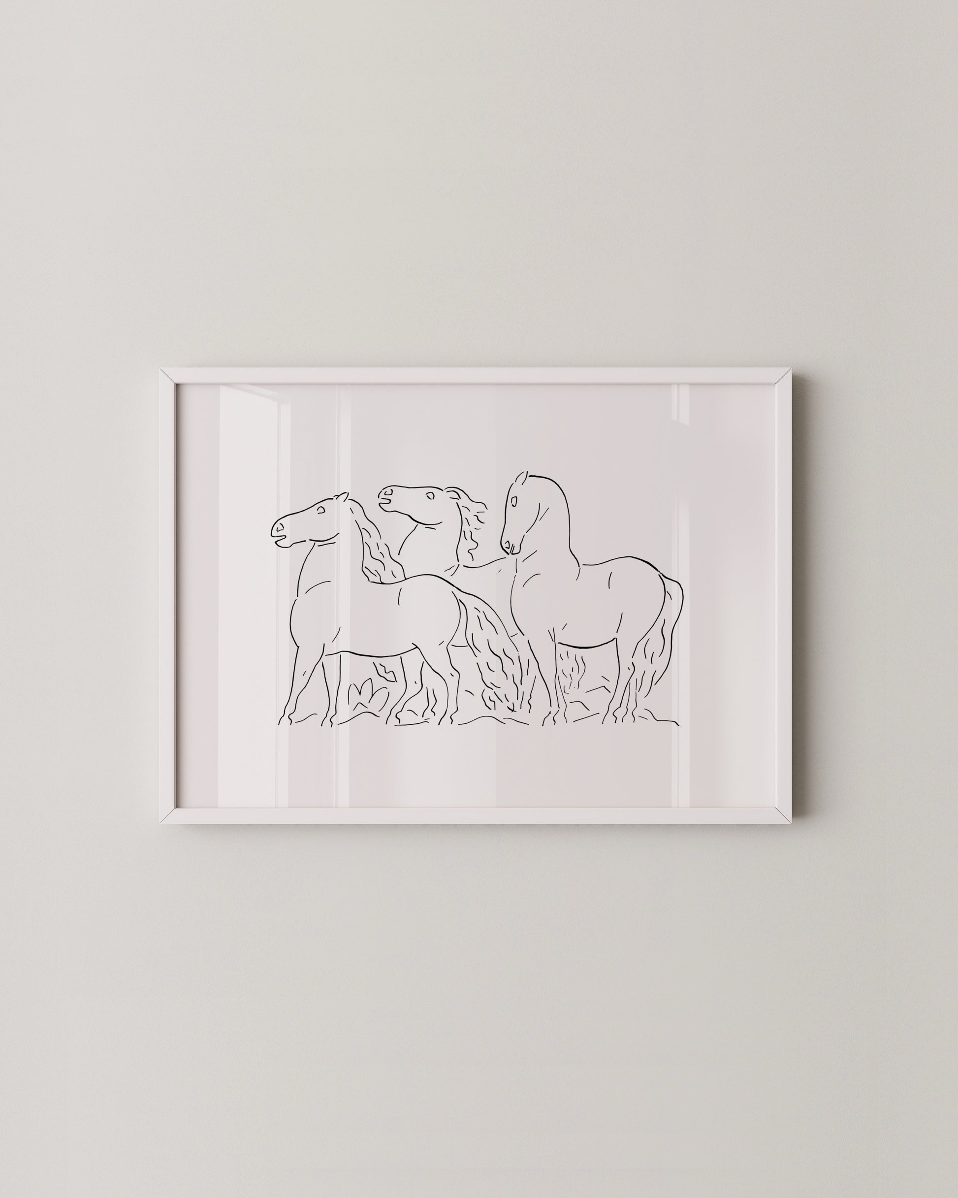 Wild Horses Print- Wall Art -Paperhus- Printable wall art - Instant downloads - DIY home decor -Paperhus