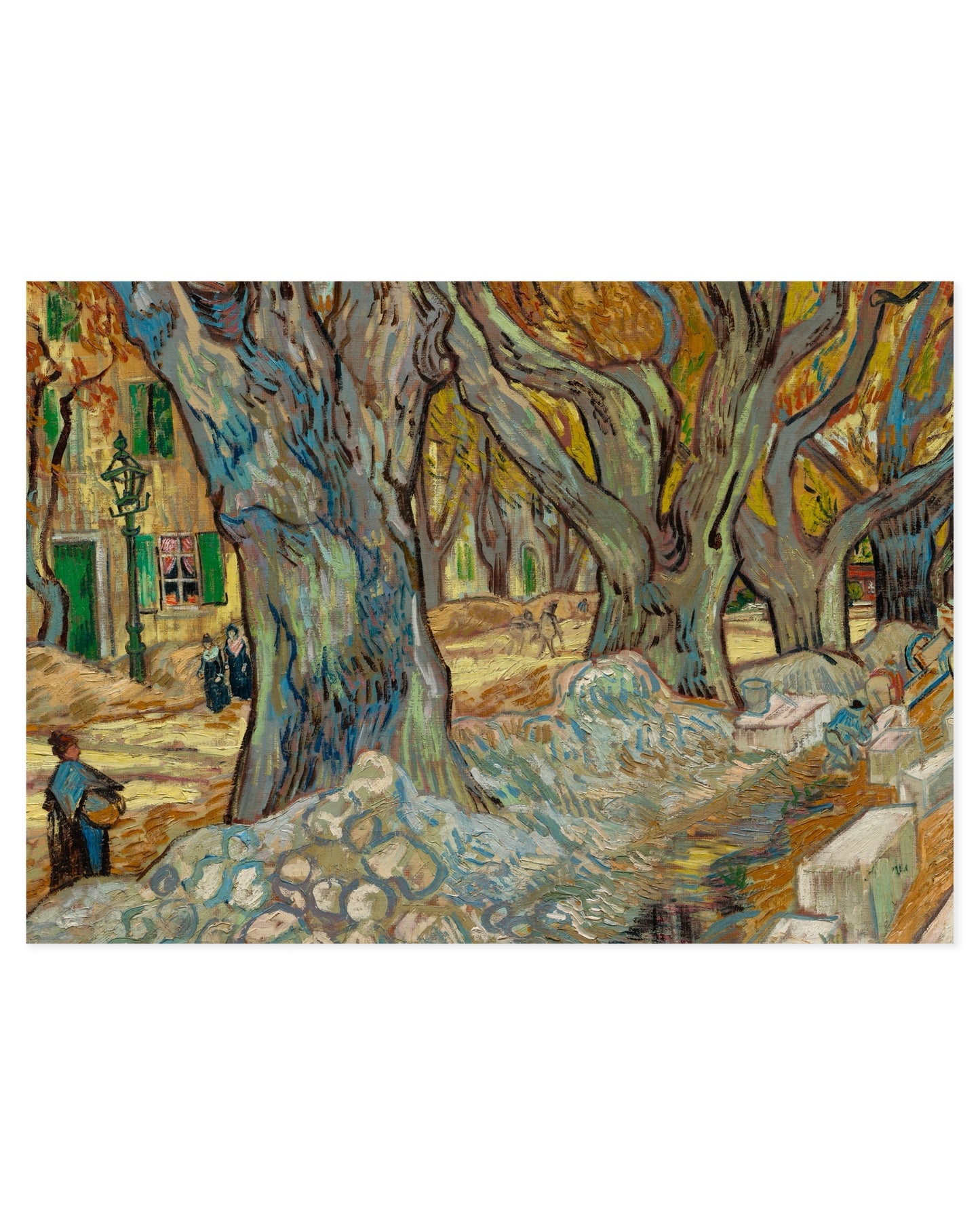 Van Gogh. The Large Plane Trees printable wall art by Paperhus