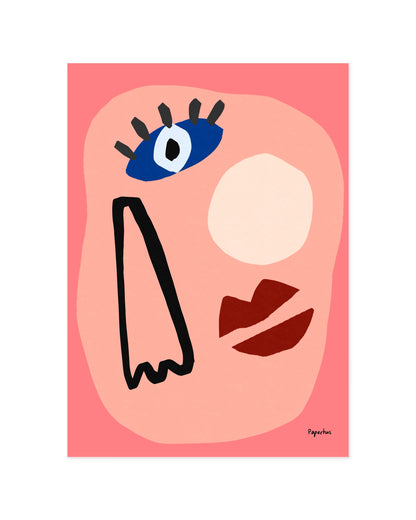 Abstract Face Printable Wall Art | Digital Download printable wall art by Paperhus