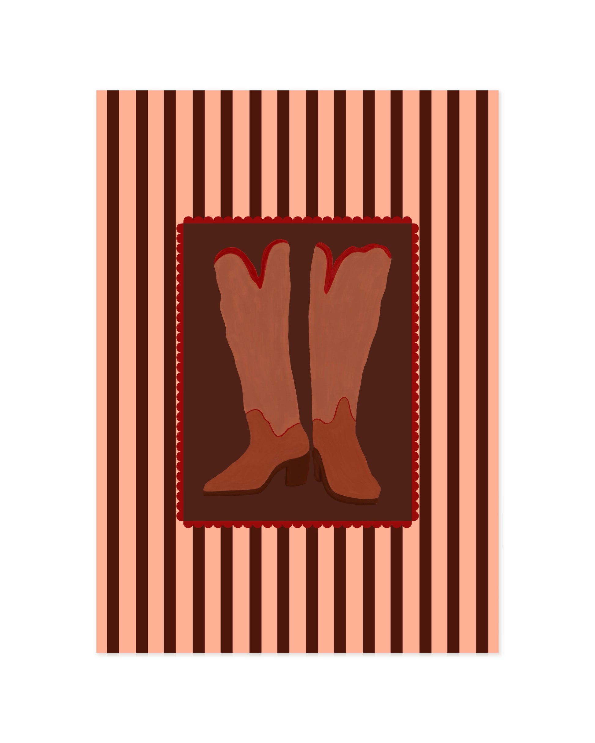 Retro Cowboy Boots Printable Wall Art | Digital Download printable wall art by Paperhus