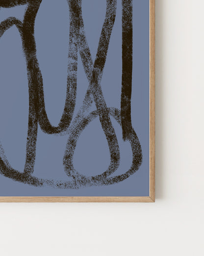 Blue Abstract Printable Wall Art
