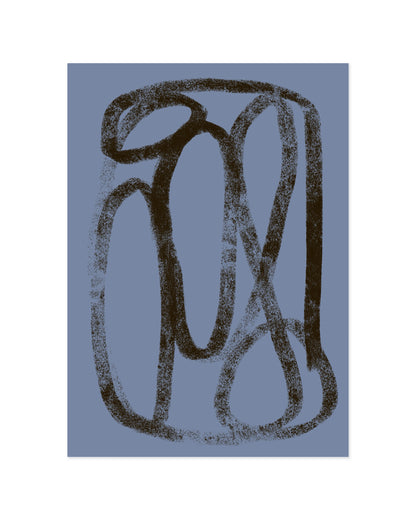 Blue Abstract Printable Wall Art