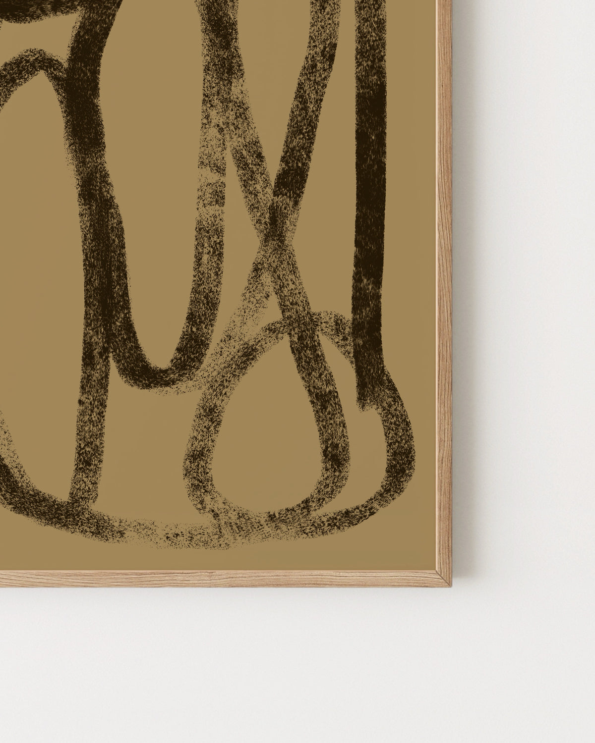 Mustard Yellow Abstract Printable Wall Art